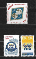 MONACO.  LA FIFA.  3 Timbres Neufs ** - Unused Stamps