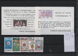 Mexico Michel Cat.No. Mnh/** 1624/1628 + Sheet 22/23 - Mexiko