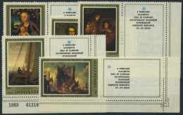 SOWJETUNION 5329-33Zf **, 1983, Gemälde Deutscher Künstler Mit Rechts Anhängenden Zierfeldern, Prachtsatz, Mi. 30.- - Used Stamps
