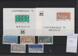 Mexico Michel Cat.No. Mnh/** 1638/1642 + Sheet 24/25 - Mexico