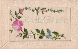 AMITIE SINCERES     CARTE BRODEE - Embroidered