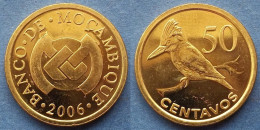 MOZAMBIQUE - 50 Centavos 2006 "Giant Kingsher" KM# 136 Peoples Republic Reform Coinage (2006) - Edelweiss Coins - Mozambico