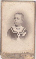 Ancienne Photographie CDV - Jeune Garçon En Nuage / L. Bertin, ENGHIEN-LES-BAINS - Old (before 1900)