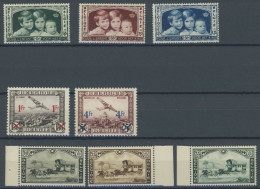 BELGIEN 396-404 **, 1935, 3 Postfrische Prachtsätze, Mi. 75.- - Other & Unclassified