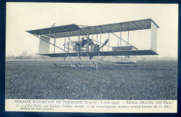 Cpa Du 37 Tours Semaine D' Aviation De Touraine -- Chateau Sur Biplan Zodiac     STEP167 - Tours