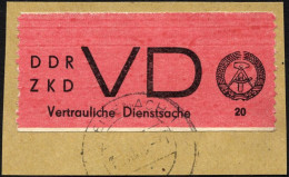 DIENSTMARKEN D VD 1A BrfStk, 1965, 20 Pf. Bräunlichrot/schwarz, Gezähnt 91/2, üblich Gezähnt, Feinst, Mi. (35.-) - Otros & Sin Clasificación