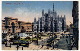 MILANO - PIAZZA DEL DUOMO - Primi '900 - Vedi Retro - Formato Piccolo - Milano (Mailand)