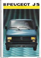 Dépliant Peugeot Toute Le Gamme J5 1986 - Werbung