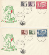 Fdc Met Zegelnummers 955-960 - 1951-1960