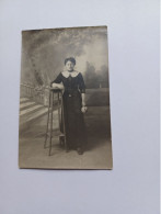 Ancienne Carte Photo Année 1900 Femme Portrait A Identifier - To Identify