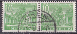 Berlin 1949 Mi. Nr. 47 I O/used Waagrechtes Paar (BER1-1) - Gebruikt