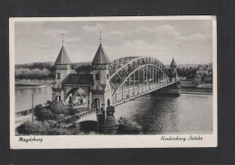 MAGDEBURG Hindenburg - Brücke - ALTE KARTE / OUDE POSTKAART / VIEILLE CPA  (D 019) - Maagdenburg