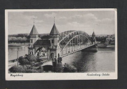 MAGDEBURG Hindenburg - Brücke - ALTE KARTE / OUDE POSTKAART / VIEILLE CPA  (D 019) - Magdeburg