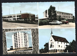 AK Wernau / Neckar, Stadthalle, Bad-Hotel, Hochhaus, Rathaus  - Altri & Non Classificati