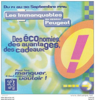 Dépliant Peugeot 1996, Les Immanquables Du Reseau Peugeot - Werbung