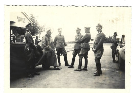 Photo Originale -  Allemagne -  Guerre 1939 - 1945 -  Soldats Allemands - Voit Texte Dusseldorf - Guerre, Militaire