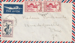 CAMBODGE - LETTRE Par Avion - Kampot Le 22/01/1952 Pour Paris - Cambodja