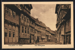 AK Stolberg / Harz, Partie In Der Rittergasse  - Stolberg (Harz)