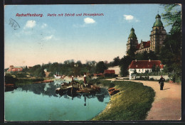 AK Aschaffenburg, Ortspartie Mit Schloss Und Pompejanum  - Aschaffenburg