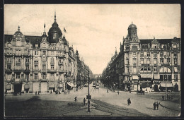 AK Frankfurt, Kaiserstrasse Vom Hauptbahnhof, Strassenbahnen  - Strassenbahnen