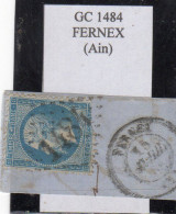 Ain - N° 22 Obl GC 1484 Fernex - 1862 Napoleone III