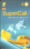Spain: Prepaid IDT - SuperCall € 5 With Flag 12.04 - Andere & Zonder Classificatie