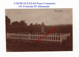 COURCELLES-62-Fosse Commune-CARTE PHOTO Allemande-GUERRE 14-18-1 WK-MILITARIA- - Soldatenfriedhöfen