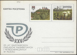 Pologne 1985. Entier Postal. 25 Ans De Raffinerie Et Usines Pétrochimiques De Mazovie à Płock - Aardolie