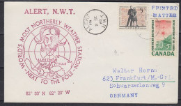 Canada Alert World's Most Northerly Weather Station Next To The Pole Ca Alert  2 SEP 1966 (59811) - Stations Scientifiques & Stations Dérivantes Arctiques