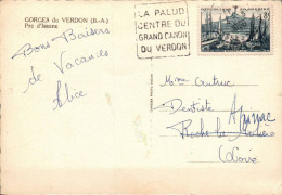 N°42442 Z -oblitération Machine Daguin -La Palud -centre Du Grand Canon Du Verdon- - Mechanical Postmarks (Advertisement)