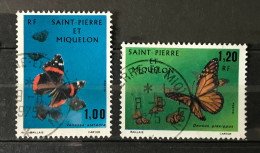 Lot De 2 Timbres Oblitérés Saint Pierre Et Miquelon 1975 Yt N° 441 À 442 - Oblitérés