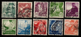 PORTUGAL  -   1941.  Y&T N° 616 à 625 Oblitérés.   Costumes. Série Complète. - Used Stamps