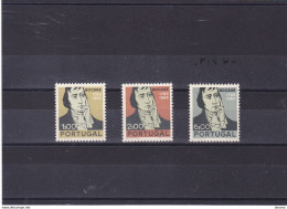 PORTUGAL 1966 BOCAGE, Poète Yvert 1004-1006, Michel 1023-1025 NEUF** MNH Cote 3 Euros - Neufs