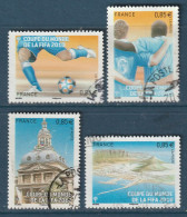 FRANCE 2010 ISSU DU BLOC COUPE DU MONDE YT 4481 A 4484 OBLITERE - Used Stamps