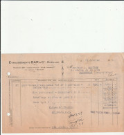 15-Ets Bar & Cie ......Aurillac...(Cantal)...1947 - Sonstige & Ohne Zuordnung