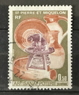 Timbre Oblitéré Saint Pierre Et Miquelon 1975 Yt N° 443 - Oblitérés