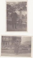 2 Anciennes Photographies Amateur / Femme Et Homme - Années 20 / St-Sébastian - Plaatsen