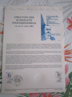 Document Officiel Creation Des Syndicats Professionnels 22/3/84 - Documenten Van De Post