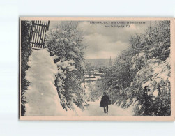 BAR SUR AUBE : Petit Chemin De Sainte-Germaine Sous La Neige - état - Bar-sur-Aube