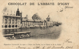 Chocolat De L'Abbaye D'Igny - Exposition Universelle De 1900 - Palais Des Forêts "pionnière 1904" - Sonstige & Ohne Zuordnung