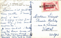 N°42447 Z -cachet Manuel De Moulins Gare - Cachets Manuels