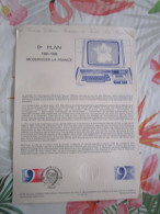 Document Officiel 9e Plan Moderniser La France 8/12/84 - Documentos Del Correo