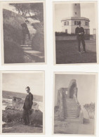 7 Anciennes Photographies Amateur / Femme Et Homme - 1922 / Biarritz - Plaatsen