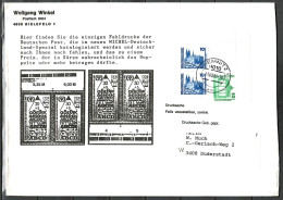 MiNr. 3346 + 3344 (2x); Brandenburger To Auf Portoger. Drucksache Von Chemnitz Nach Duderstadt; C-161 - Brieven En Documenten