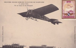 DEUXIEMME GRANDE SEMAINE D AVIATION DE CHAMPAGNE    UN BEAU VOL DE NIEUPORT   + VIGNETTE - Riunioni