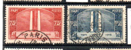 FRANCE OB CACHET ROND YT N° 316/17 - Used Stamps