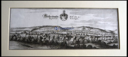 WOLLERSHAUSEN, Gesamtansicht, Kupferstich Von Merian Um 1645 - Prenten & Gravure