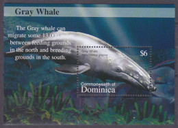 2002 Dominica 3354/B463 Marine Fauna - Whales 6,00 € - Balene