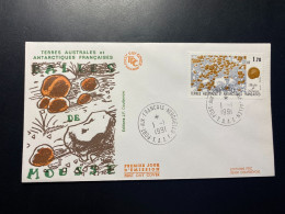 Enveloppe 1er Jour "Flore Antarctique - Balles De Mousses" 01/01/1991 - 156 - TAAF - Iles Kerguelen - FDC