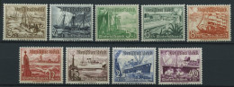 Dt. Reich 651-59 **, 1937, Schiffe, Prachtsatz, Mi. 100.- - Ungebraucht